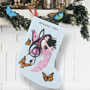 Musiknote Butterflies Fairy Kleiner Weihnachtsstrumpf