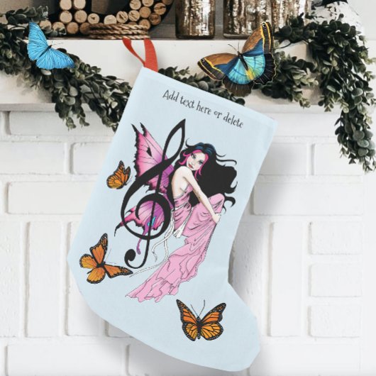Musiknote Butterflies Fairy Kleiner Weihnachtsstrumpf