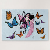 Musiknote Butterflies Fairy Puzzle (Horizontal)