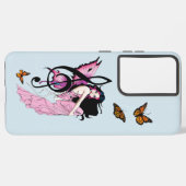 Musiknote Butterflies Fairy Samsung Galaxy Hülle (Linke Seite)