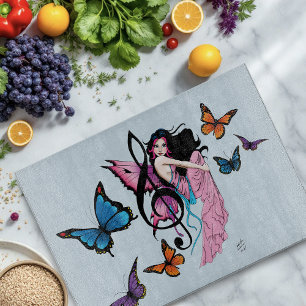 Musiknote Butterflies Fairy Schneidebrett
