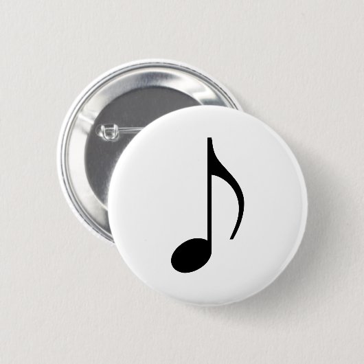 Musiknote Button (Vorne & Hinten)