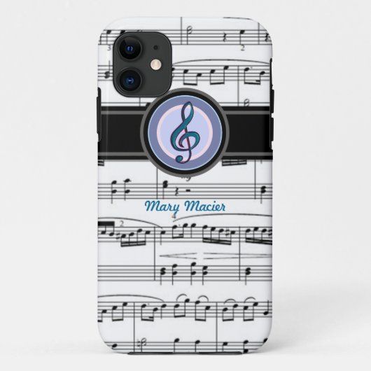 Musiknote Case-Mate iPhone Hülle (Rückseite)