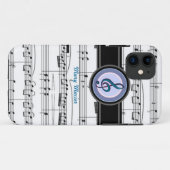 Musiknote Case-Mate iPhone Hülle (Rückseite (Horizontal))