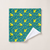 Musiknote Chick Pattern Badhandtuch Set (Waschlappen)
