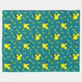 Musiknote Chick Pattern Fleecedecke (Vorderseite (Horizontal))