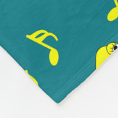 Musiknote Chick Pattern Fleecedecke (Ecke)