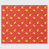 Musiknote Chick Pattern Geschenkpapier (Flach)