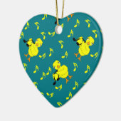 Musiknote Chick Pattern Keramik Ornament (Links)