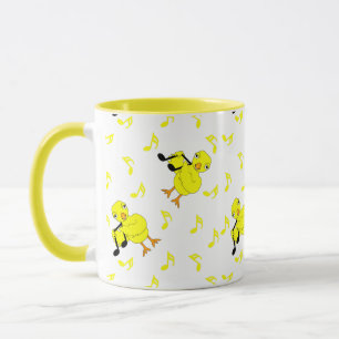 Musiknote Chick Pattern Tasse