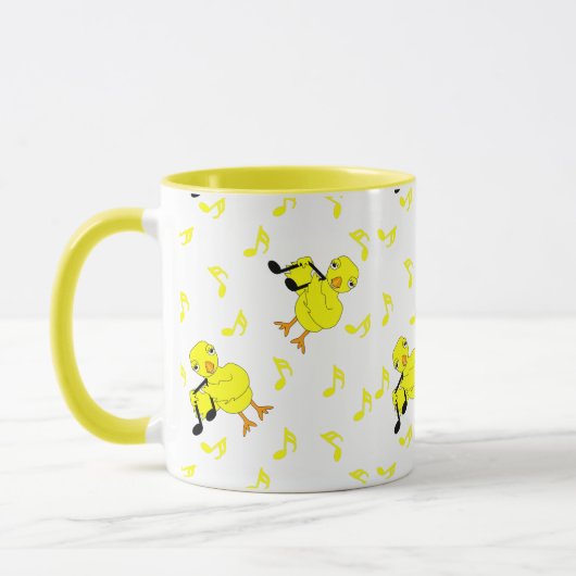 Musiknote Chick Pattern Tasse (Links)