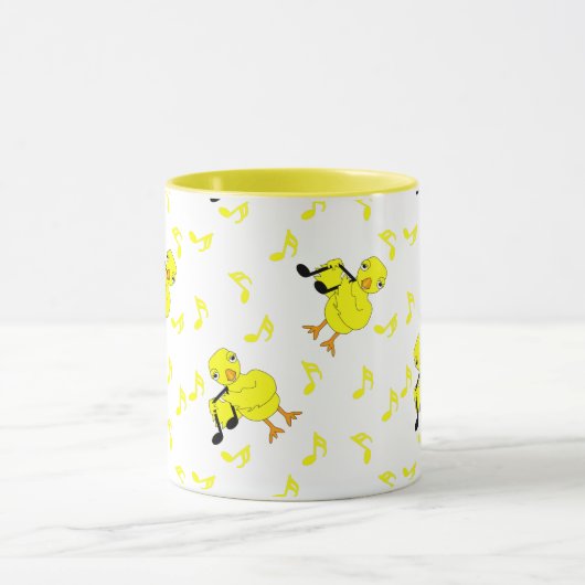 Musiknote Chick Pattern Tasse (Zentrum)