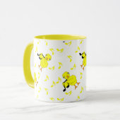 Musiknote Chick Pattern Tasse (Vorderseite Links)