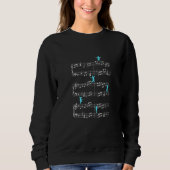 Musiknote Clef Musician Art Sweatshirt (Vorderseite)
