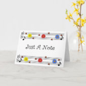 Musiknote Denken Sie an Ihre Karte (Großdruck) (Gelbe Blume)