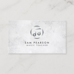 Musiknote des Musiklehrers - Symbol Business Card Visitenkarte