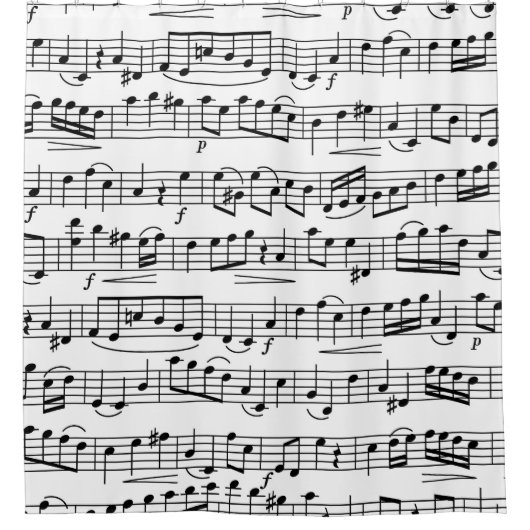 Musiknote Duschvorhang (Vorderseite)