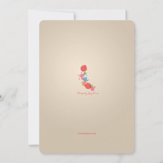 Musiknote Einladung (Rückseite)