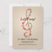 Musiknote Einladung (Vorderseite)