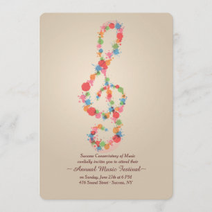 Musiknote-Einladung Einladung