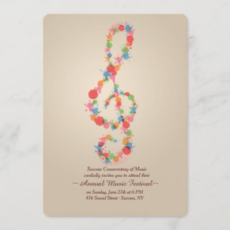 Musiknote-Einladung Einladung