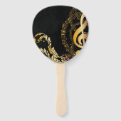 Musiknote Elegantes Design Fächer (Vorderseite)
