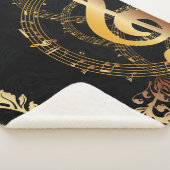 Musiknote Elegantes Design Sherpadecke (3/4)