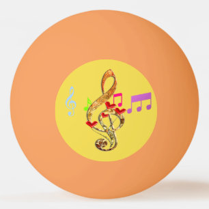 Musiknote emoji tischtennisball