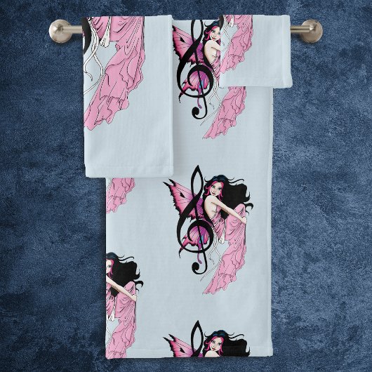 Musiknote Fairy Badhandtuch Set