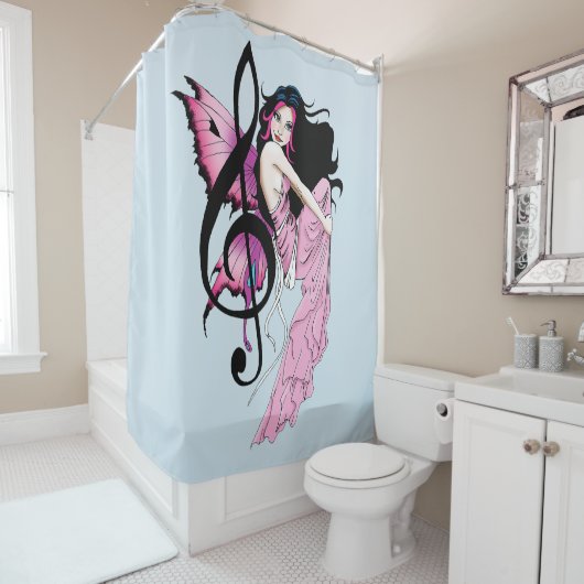 Musiknote Fairy Duschvorhang (Beispiel)