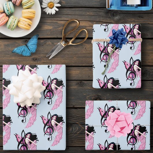Musiknote Fairy Geschenkpapier Set