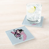 Musiknote Fairy Glasuntersetzer (Schrägansicht)