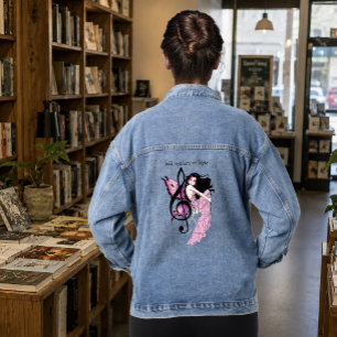 Musiknote Fairy Jeansjacke