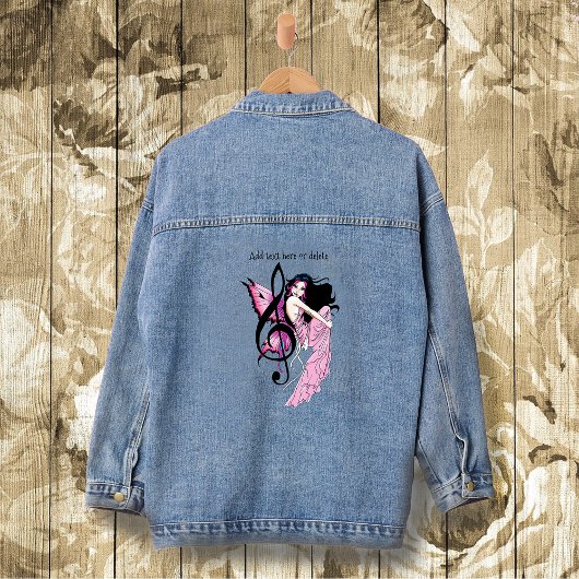 Musiknote Fairy Jeansjacke