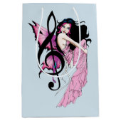 Musiknote Fairy Mittlere Geschenktüte (Vorderseite)