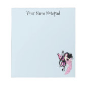 Musiknote Fairy Notizblock (Vorderseite)