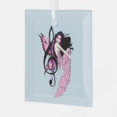 Musiknote Fairy Ornament Aus Glas (Vorderseite links)