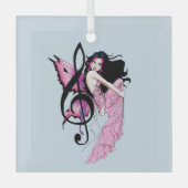 Musiknote Fairy Ornament Aus Glas (Vorderseite)