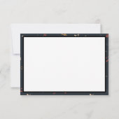 Musiknote farbenfrohe Muster Musik Thema Musiker Dankeskarte (Rückseite)