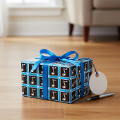 Musiknote Fett Minimalistisches musikalisches Symb Geschenkpapier