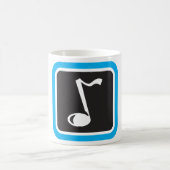 Musiknote Fett Minimalistisches musikalisches Symb Kaffeetasse (Mittel)