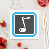 Musiknote Fett Minimalistisches musikalisches Symb Serviette (Beispiel)