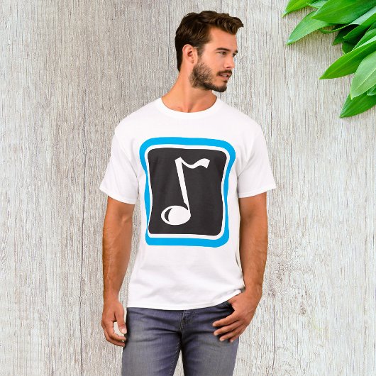 Musiknote Fett Minimalistisches musikalisches Symb T-Shirt
