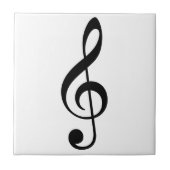 Musiknote für Musiker oder Musik-Liebhaber Fliese (Vorderseite)