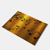 Musiknote Fußmatte (Schrägansicht)