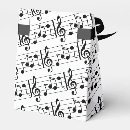 Musiknote Gefälligkeitsbox Geschenkschachtel (Rückseite)