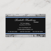 Musiknote-Geschäfts-Karten ~ Blau Visitenkarte (Rückseite)