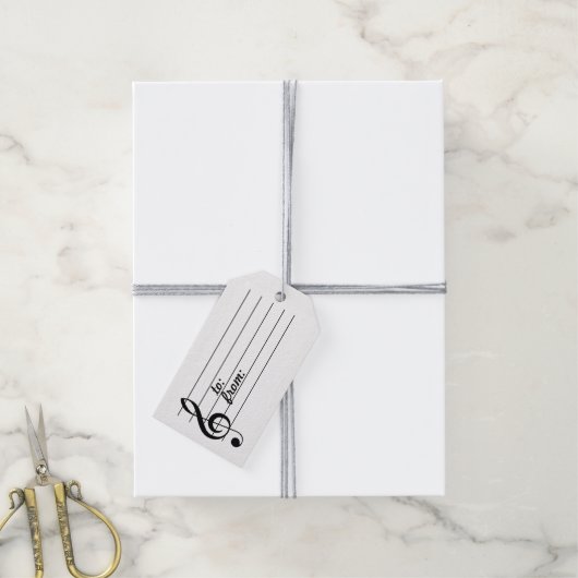 Musiknote Geschenkanhänger (Mit Garn)