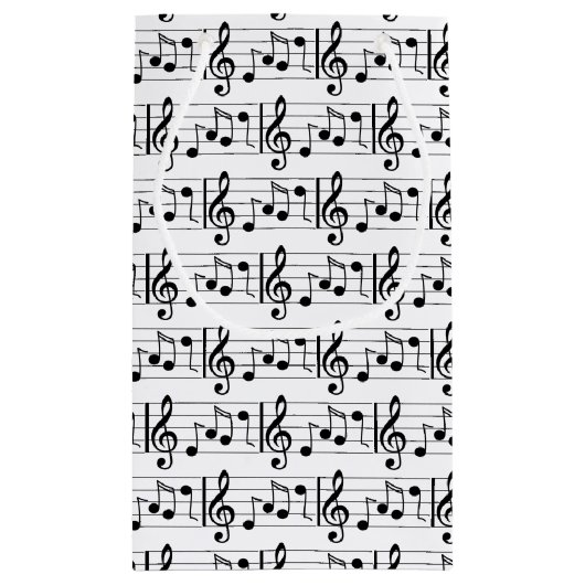 Musiknote-Geschenkbeutel Kleine Geschenktüte (Rückseite)