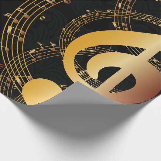 Musiknote Geschenkpapier (Ecke)